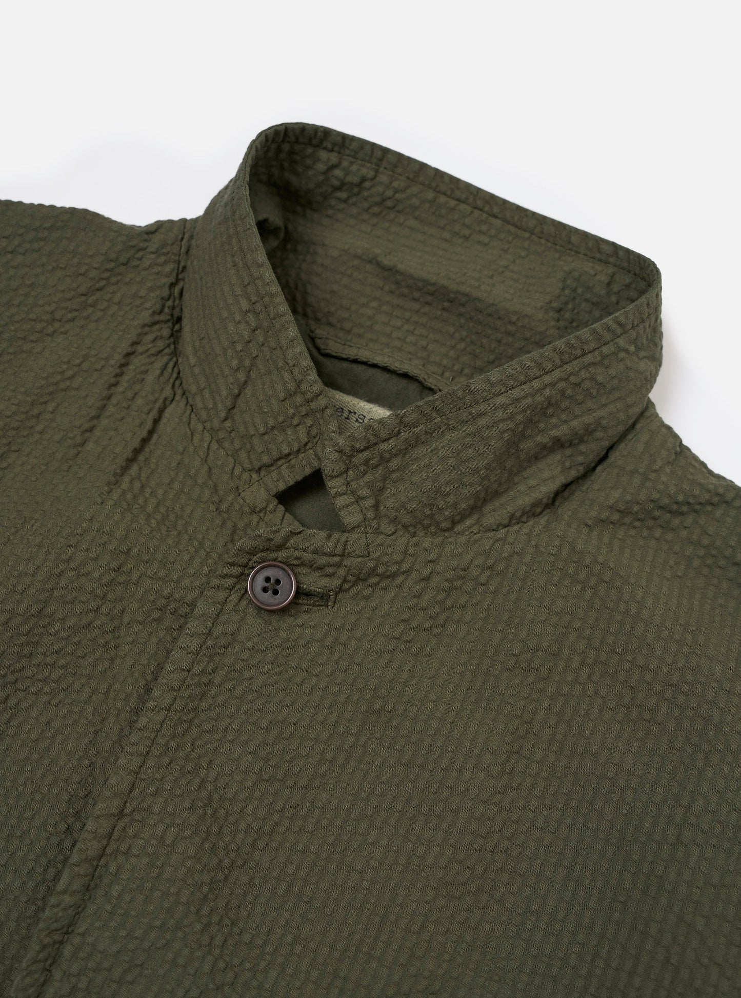 Merida Seersucker 3 Button Jacket - Olive