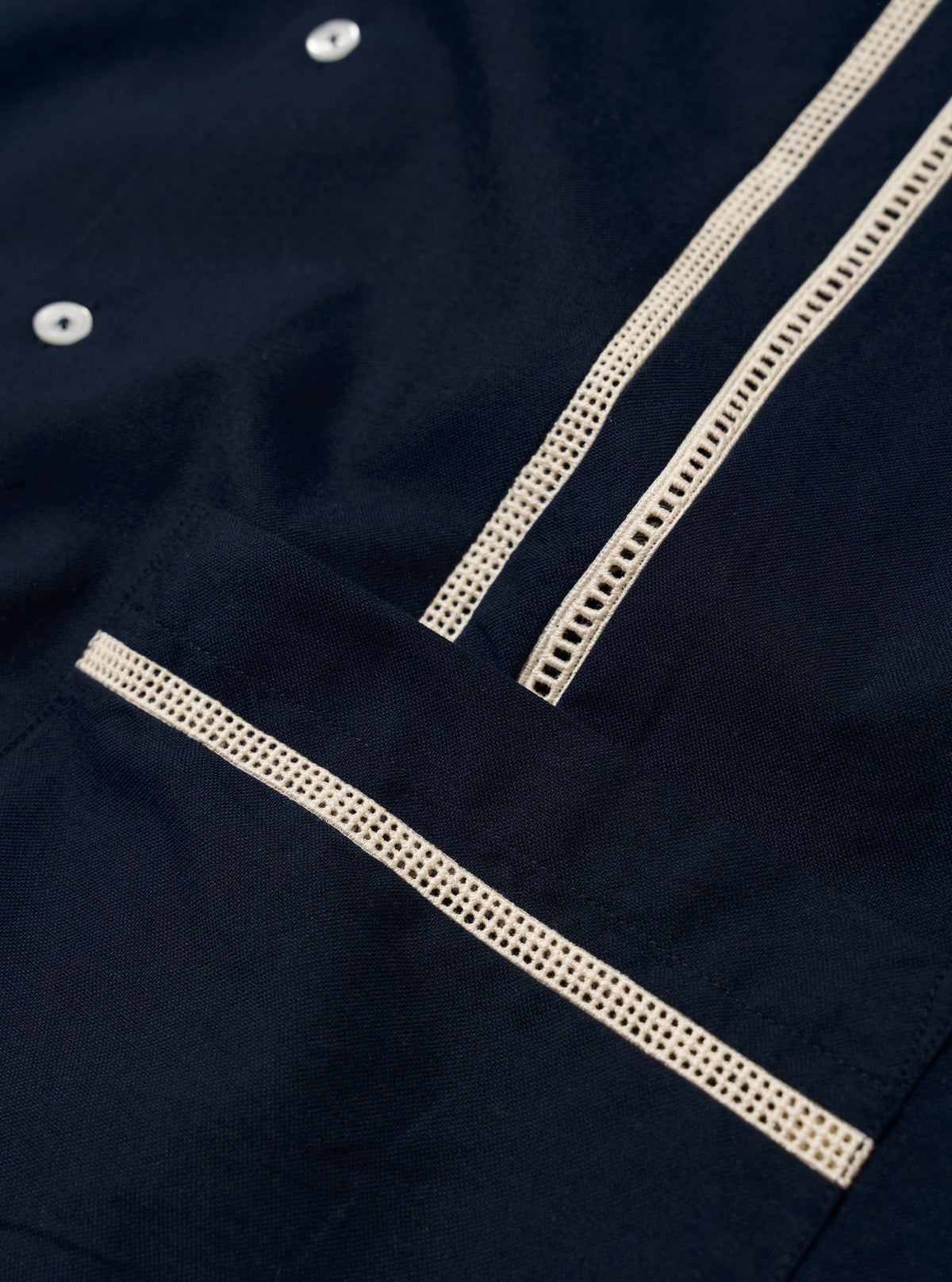 Classic Oxford Tropicana Shirt - Navy