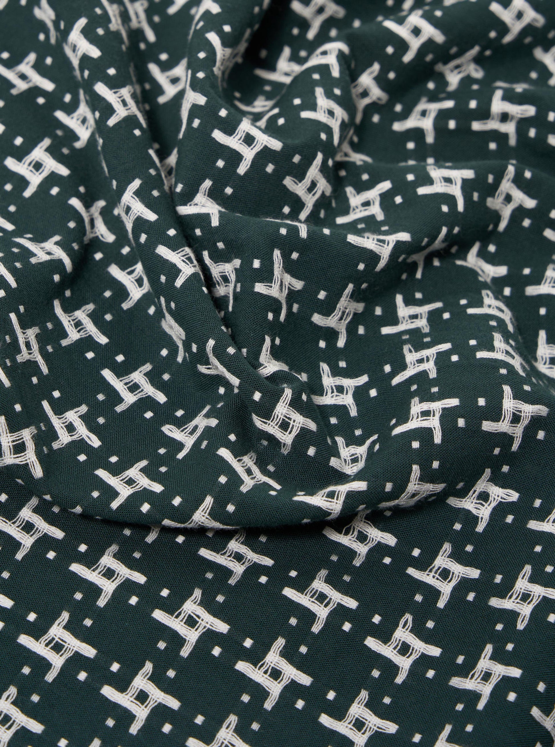 Universal Rhodes and Cotton Road Shirt - Green/White