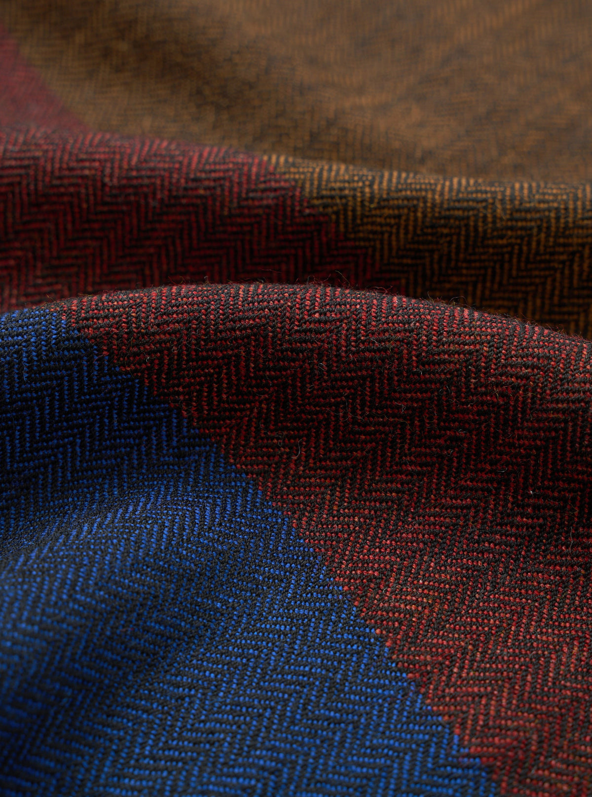 Universal Reversible Wool Himalayan Scarf - Brown
