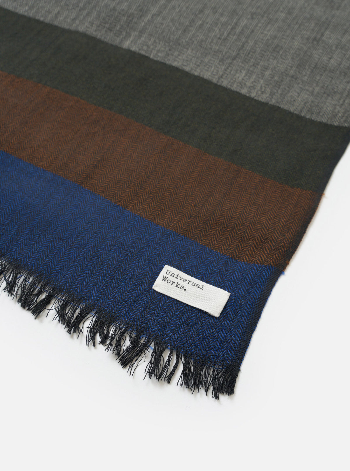 Reversible Wool Himalayan Scarf - Grey