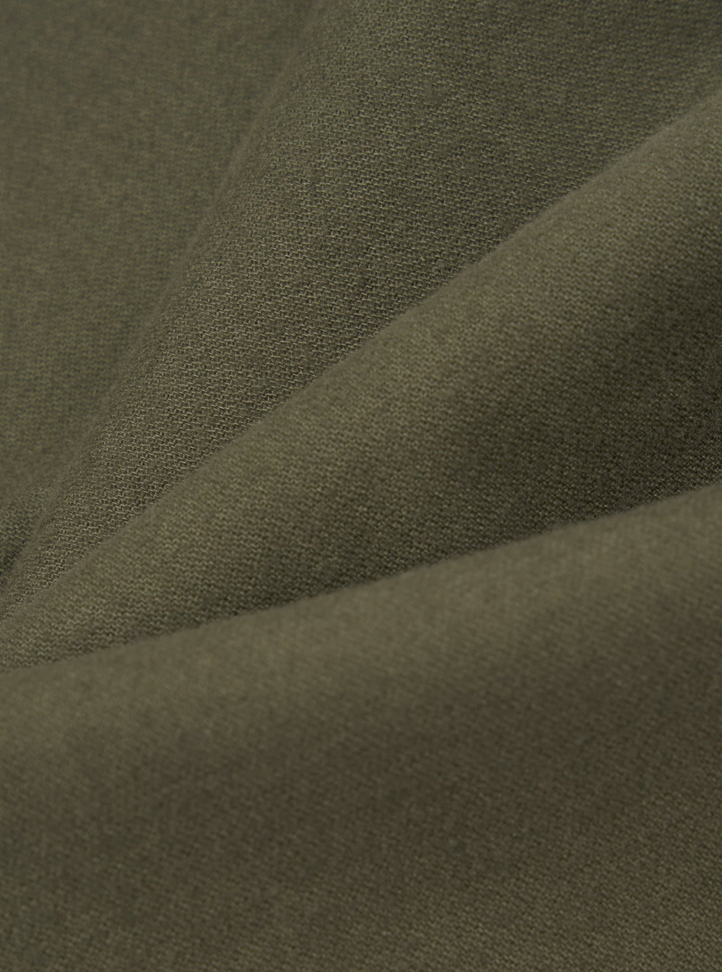 Brushed Moleskin Pleated Track Pant - Olive
