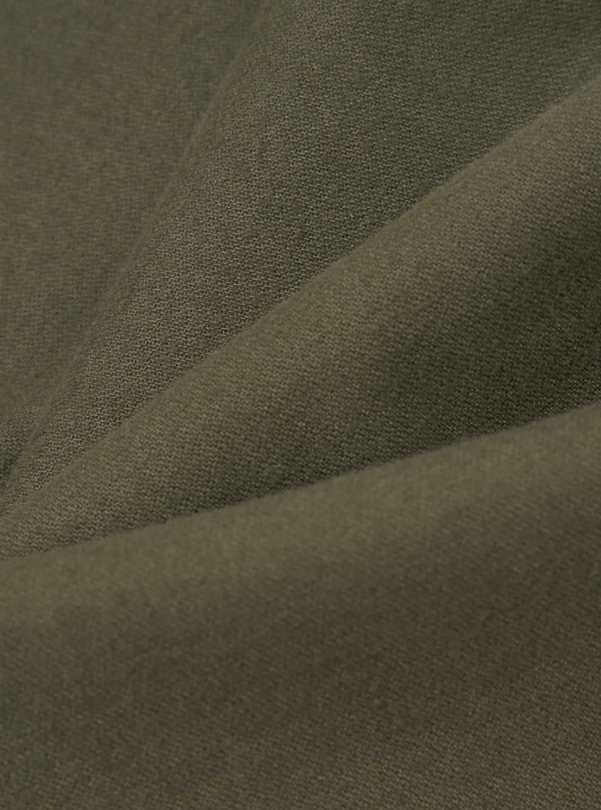 Universal Brushed Moleskin Pleated Track Pant - Olive