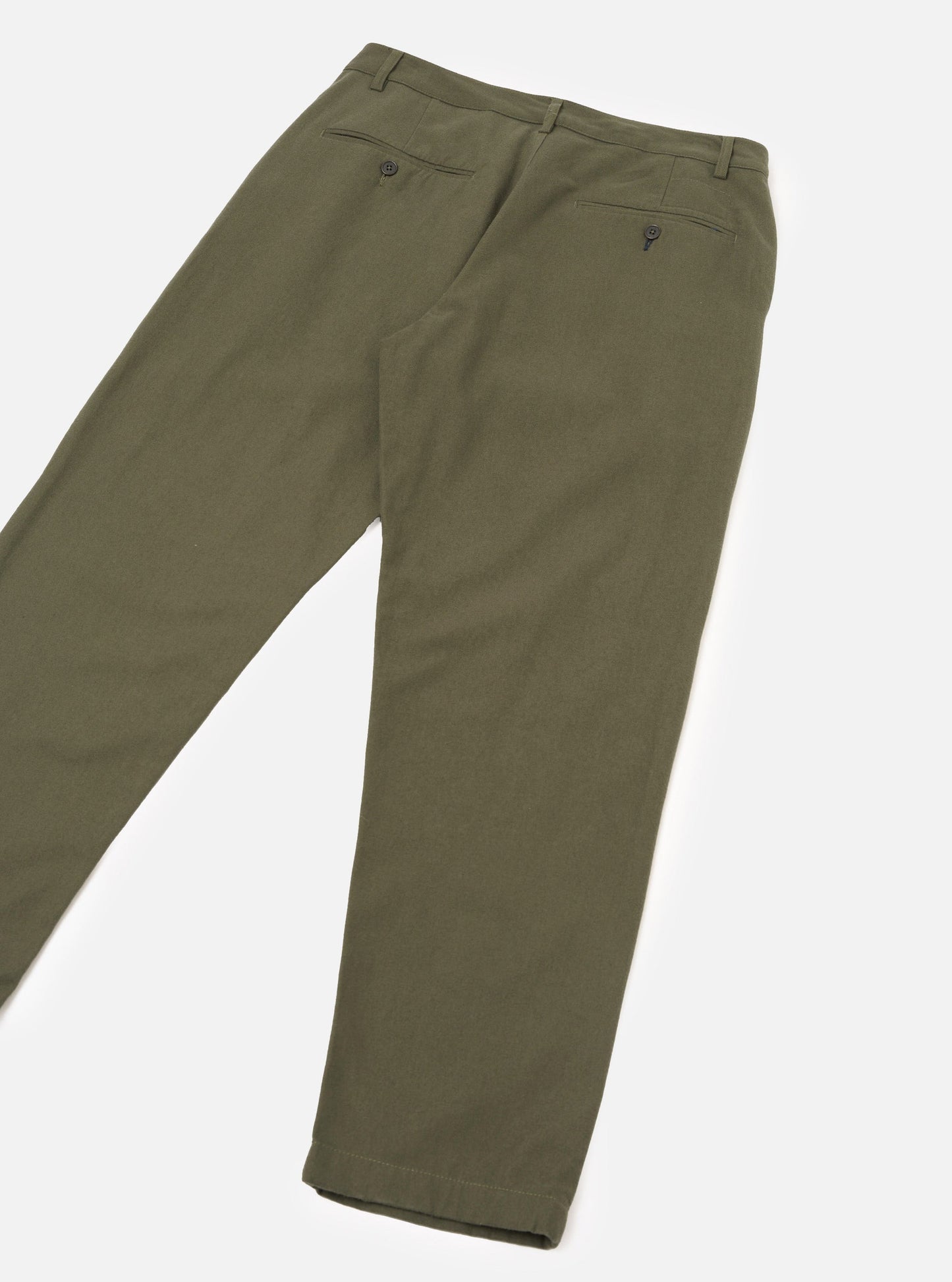 Brushed Moleskin Military Chino - Olive