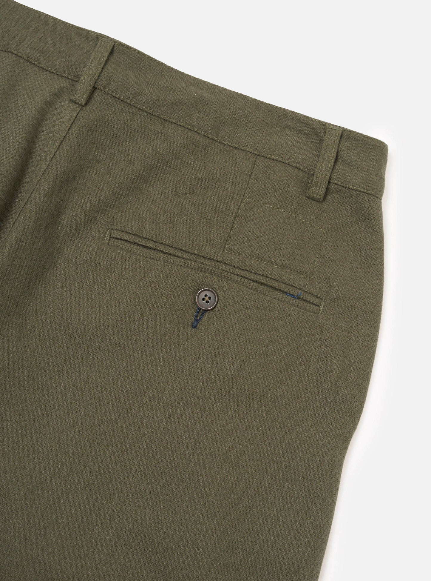 Brushed Moleskin Military Chino - Olive