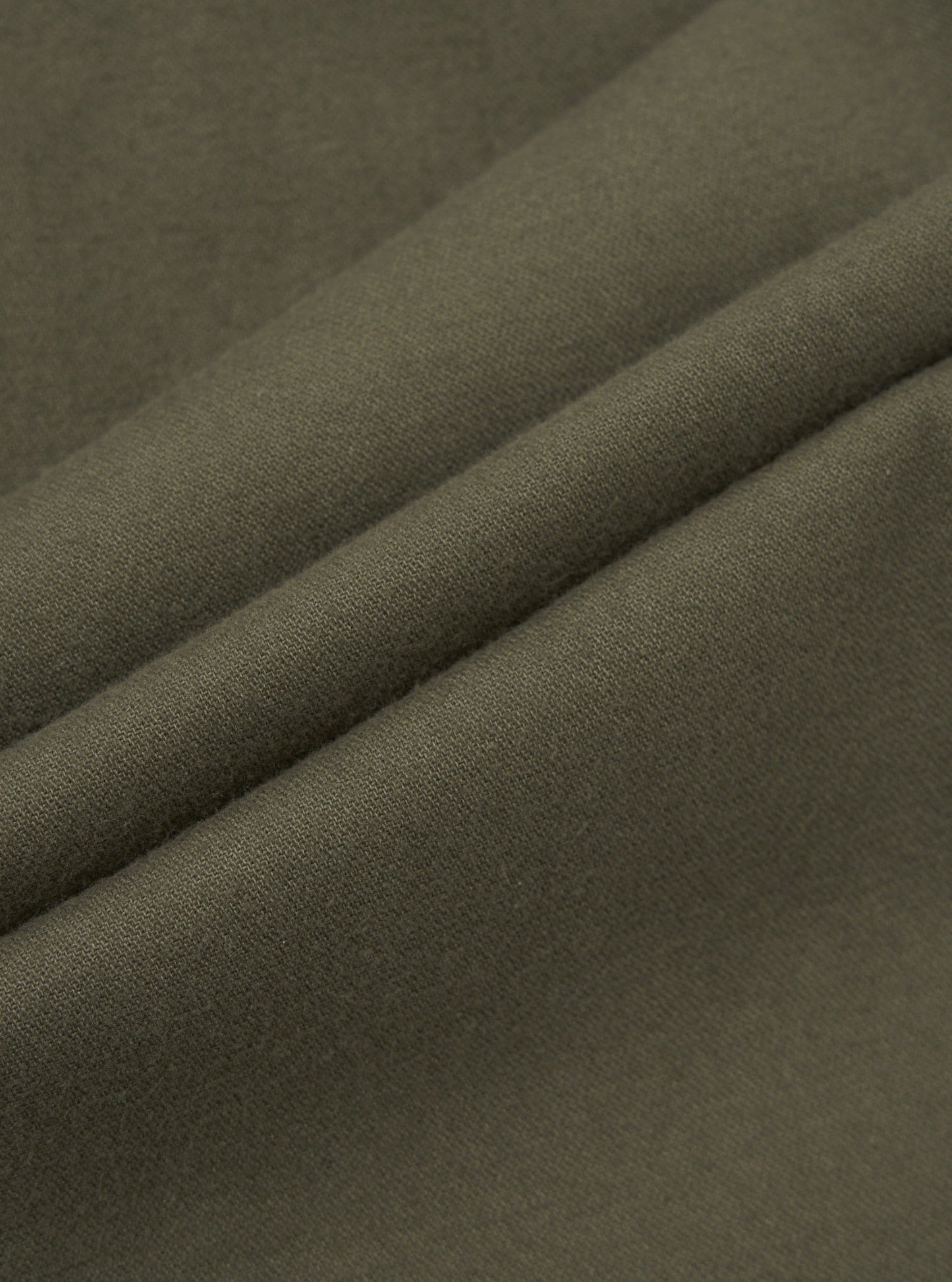 Brushed Moleskin Military Chino - Olive