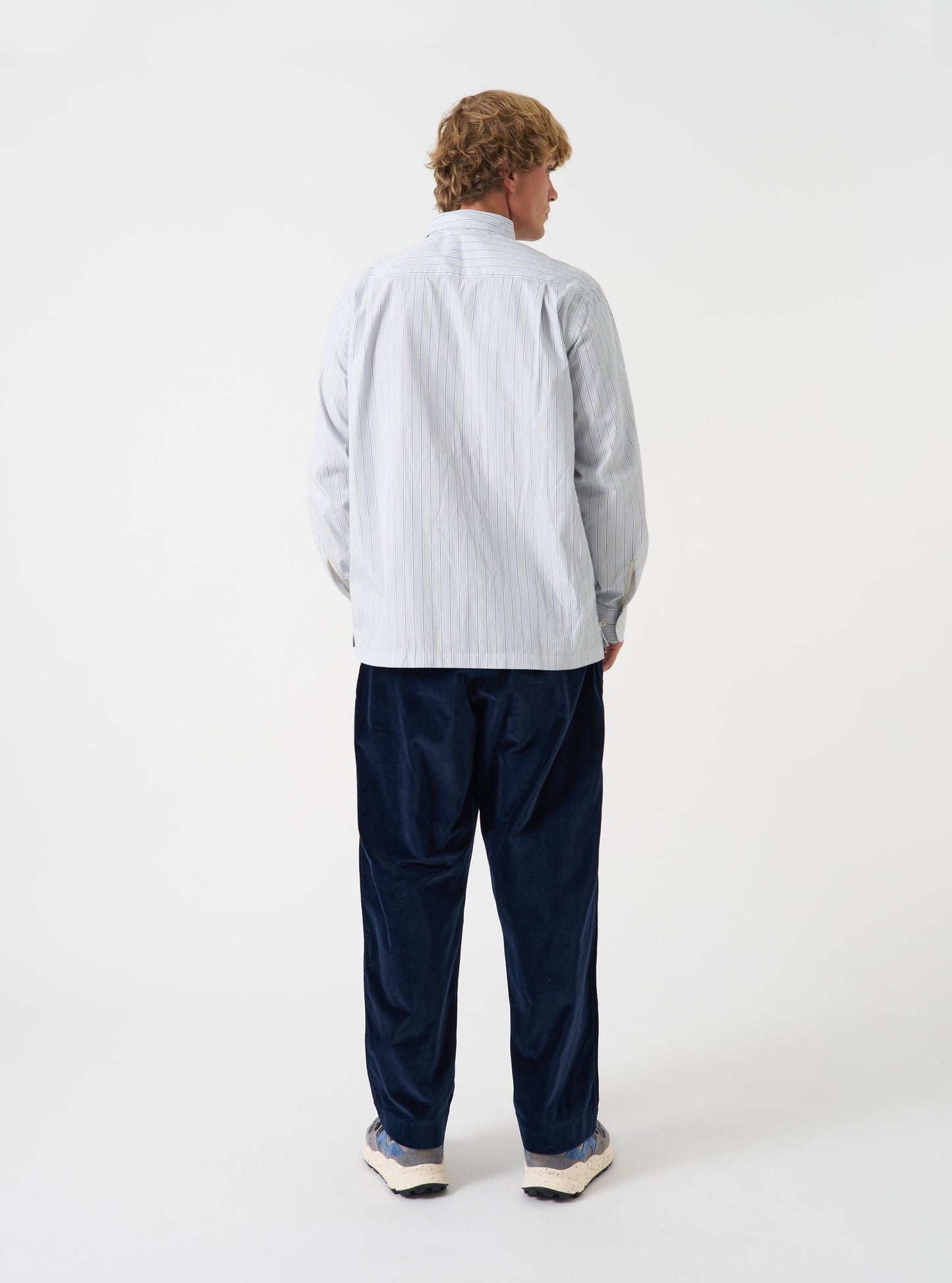 Refab Compact Cotton Lucky Shirt - Grey Stripe