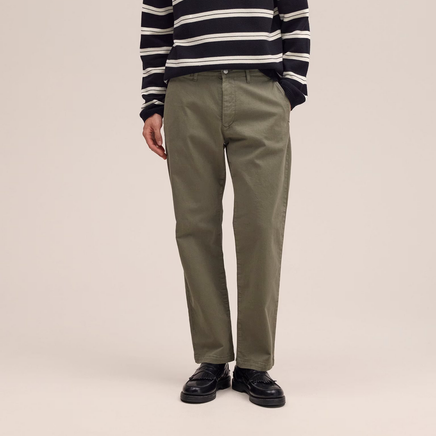 Aden Straight Leg Regular Fit Chino - Capers