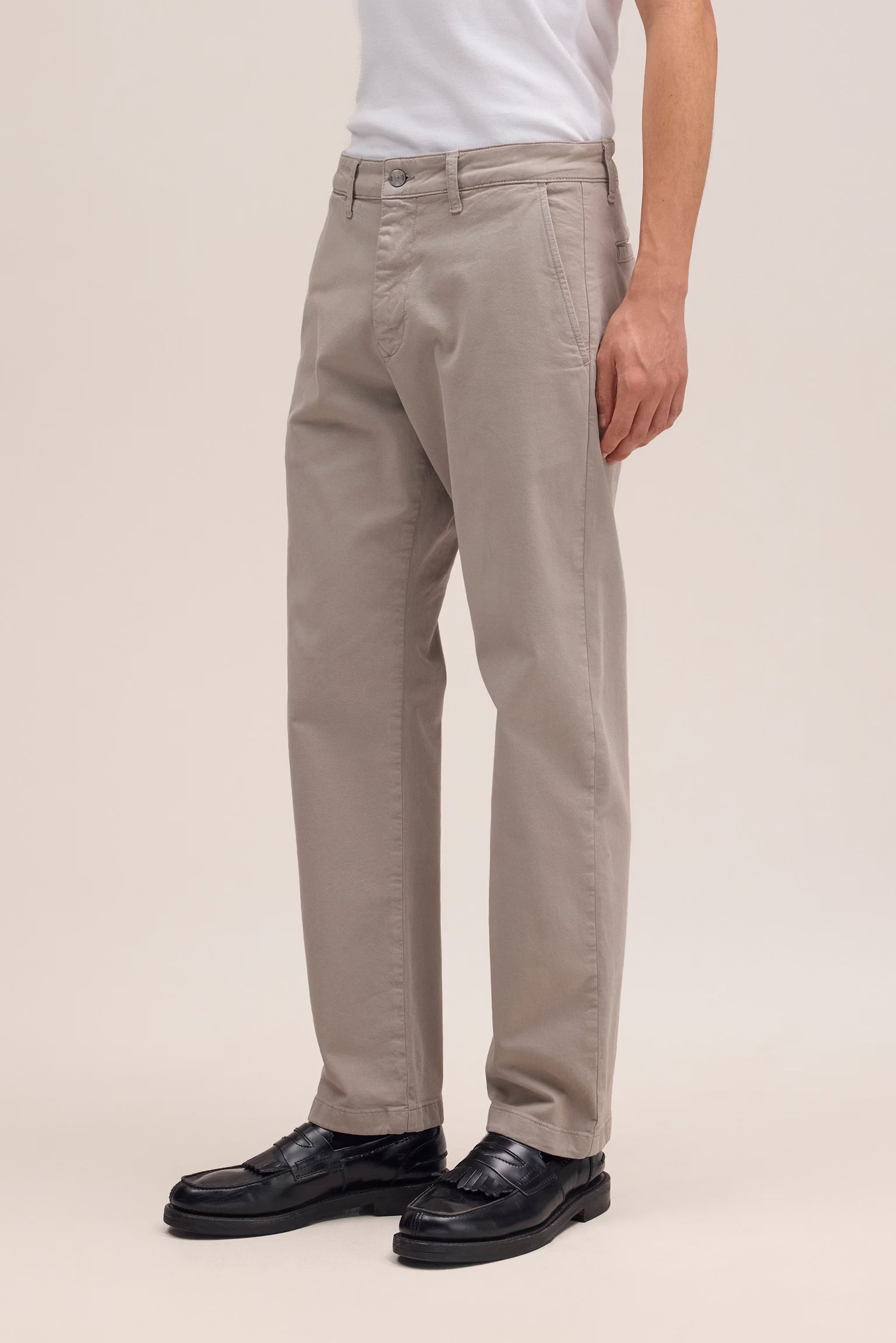 NN07 Aden Straight Leg Regular Fit Chino - Grey