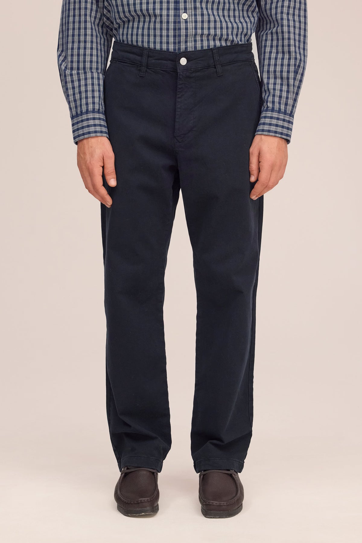Aden Straight Leg Regular Fit Chino - Navy Blue