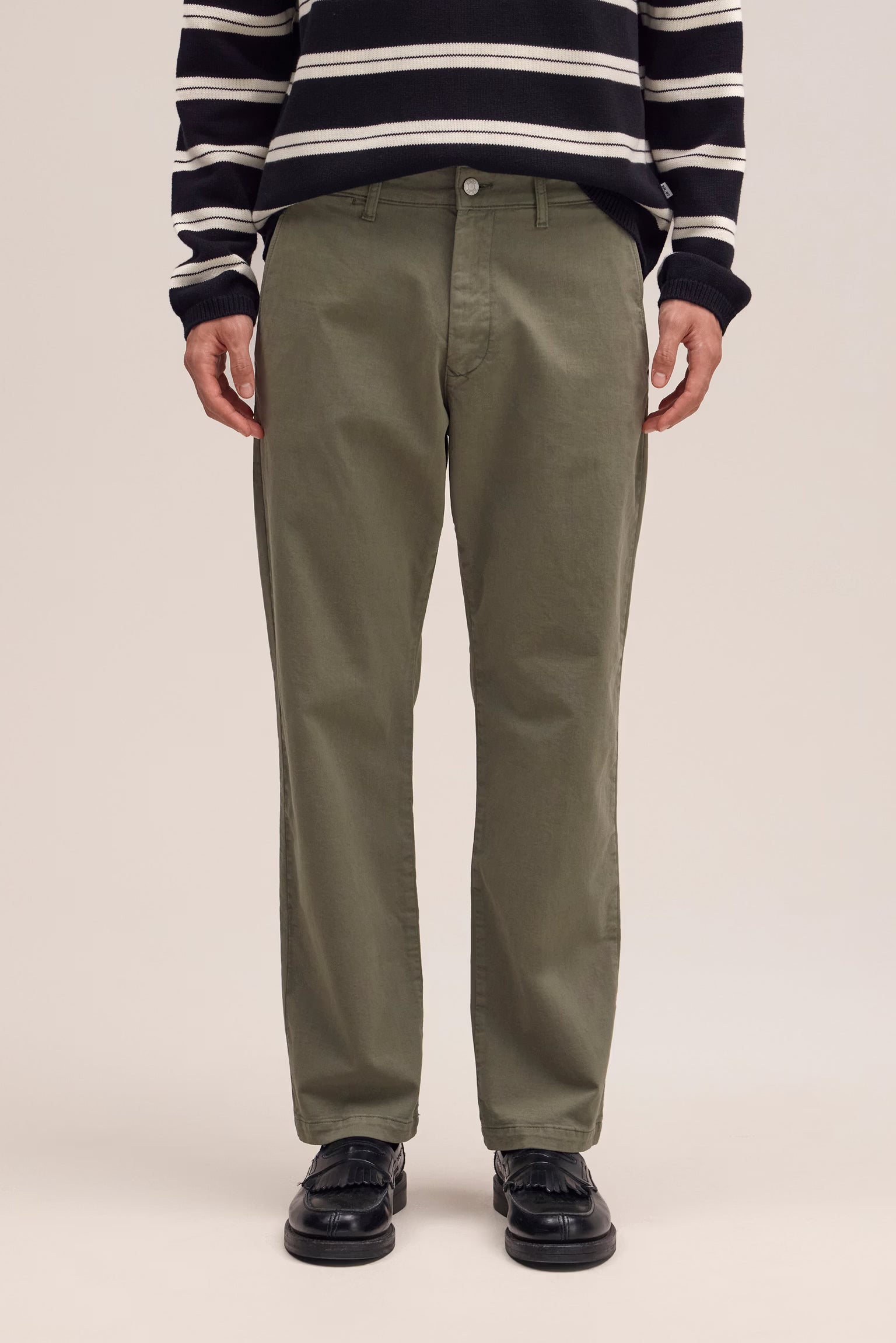 NN07 Aden Straight Leg Regular Fit Chino - Capers