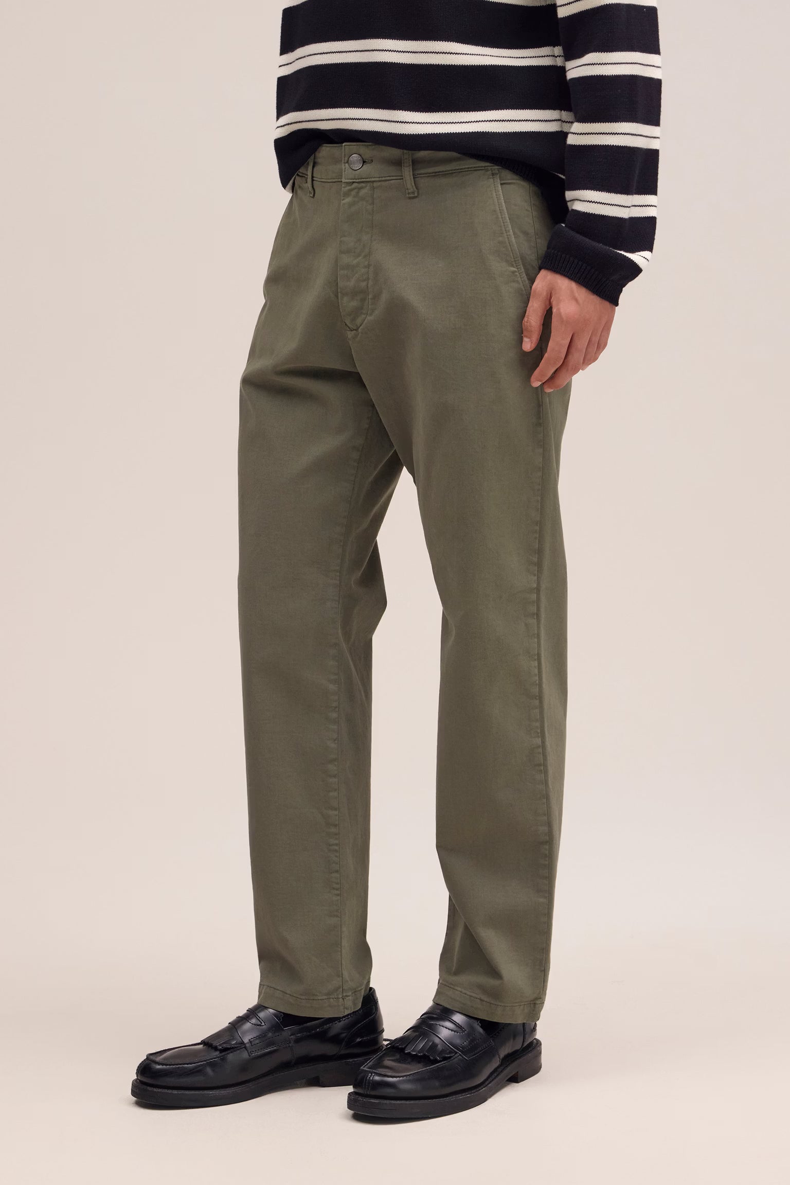 NN07 Aden Straight Leg Regular Fit Chino - Capers