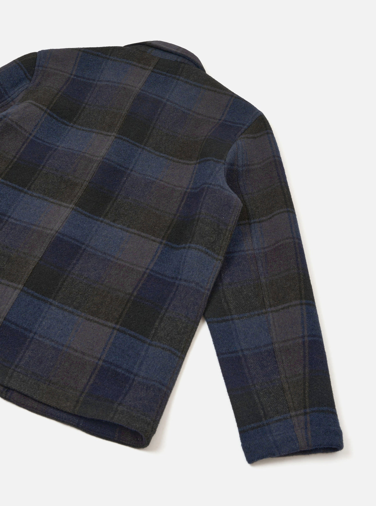 Universal Berlin Wool Check OG Bakers Jacket - Navy/Brown