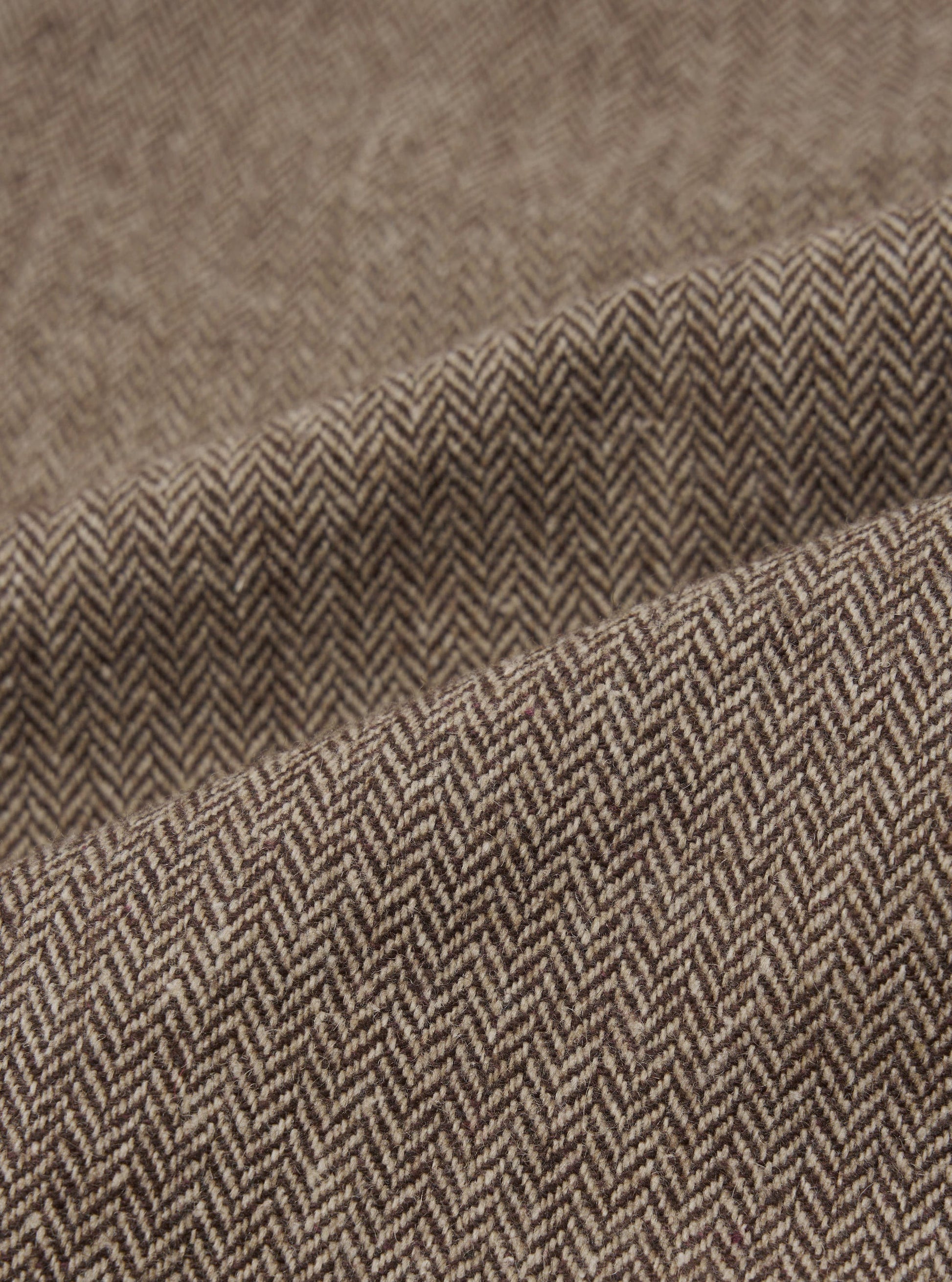 Universal Wool Herringbone Gillespie Pant - Brown