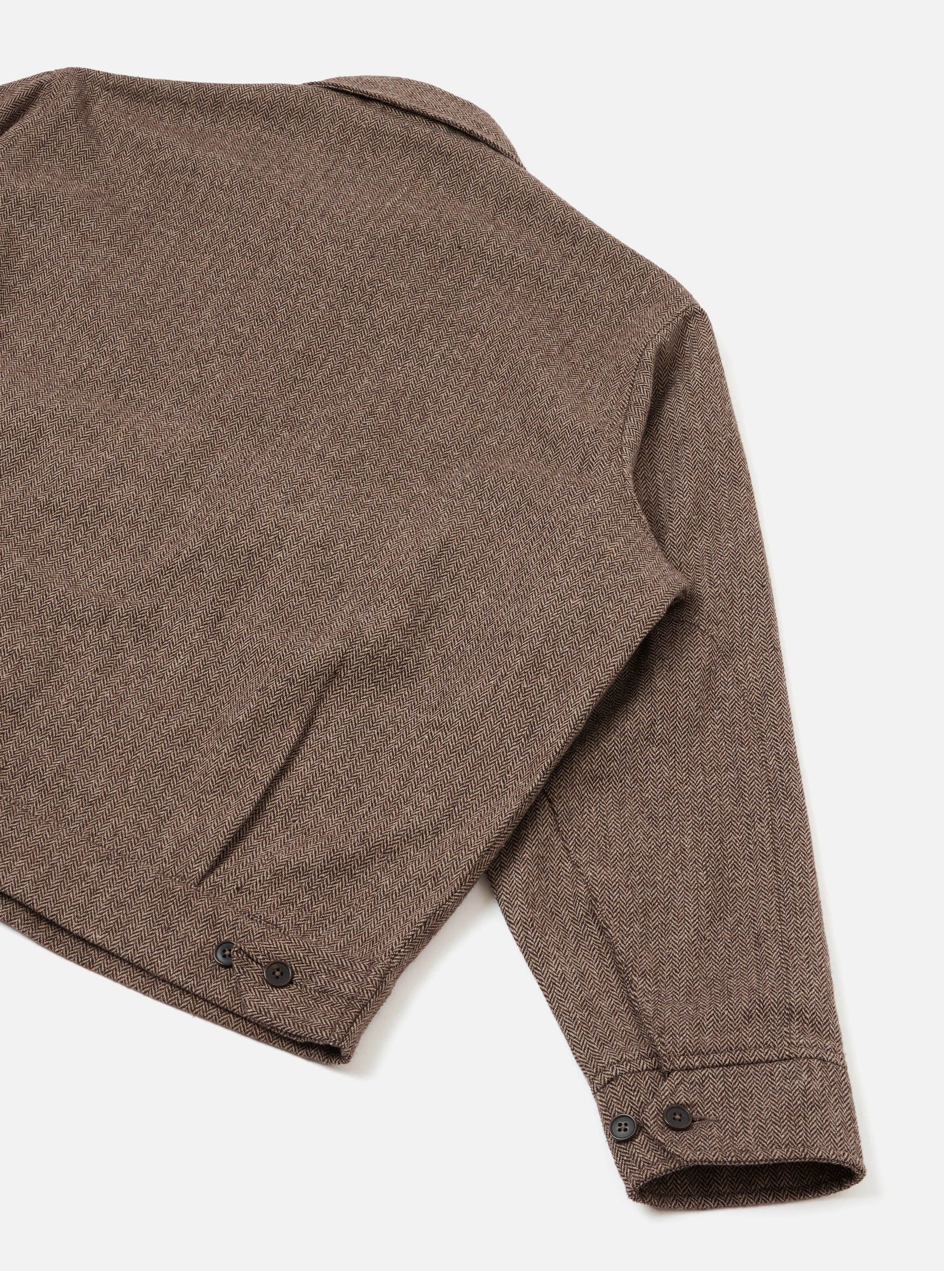 Universal Wool Herringbone E130 Jacket - Brown