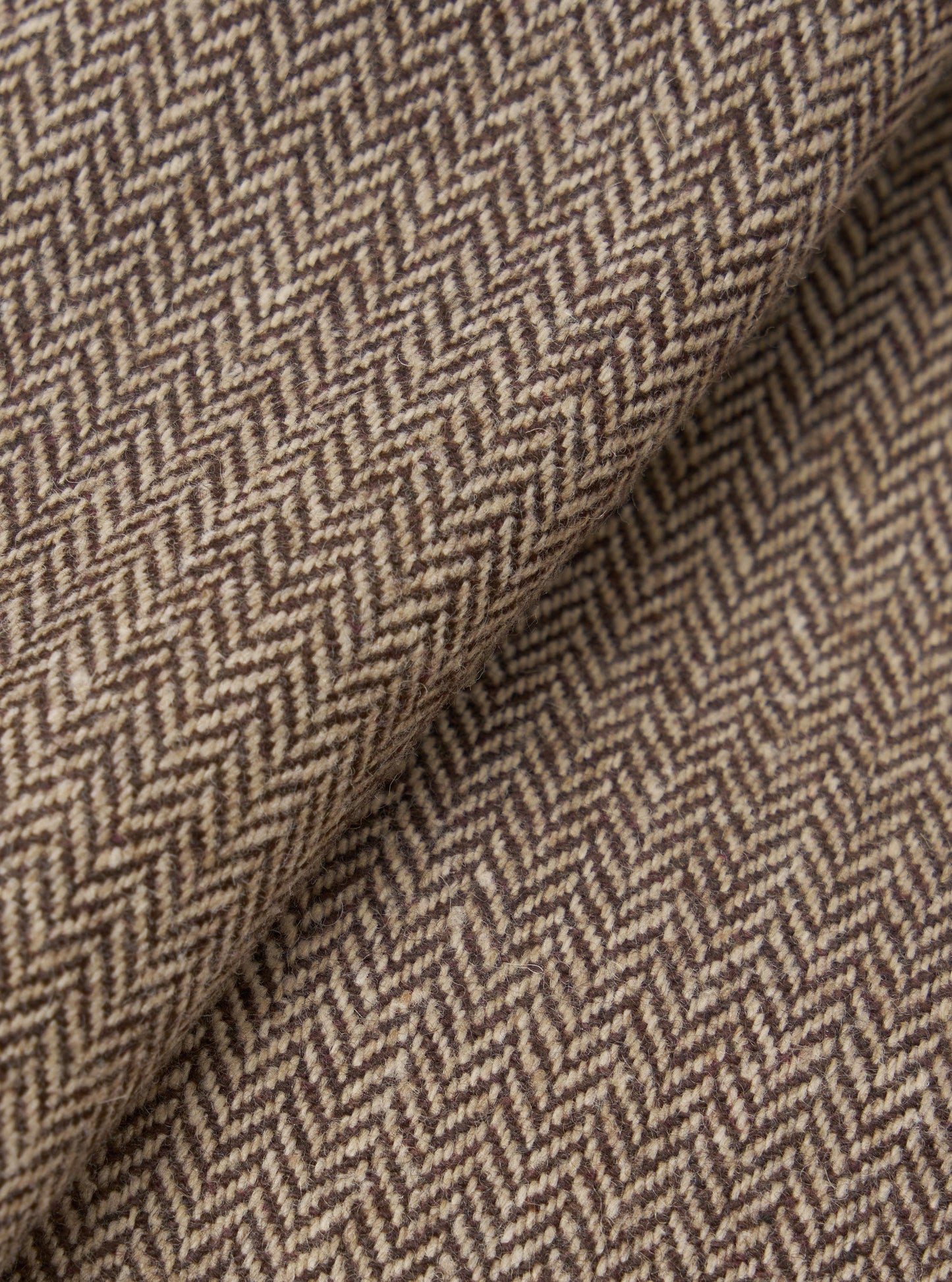 Wool Herringbone E130 Jacket - Brown