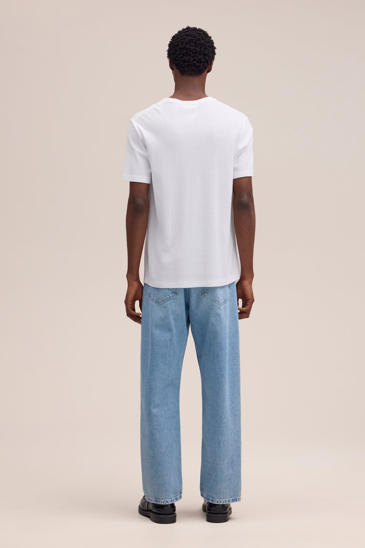 Clive Waffle Knit Tee - White