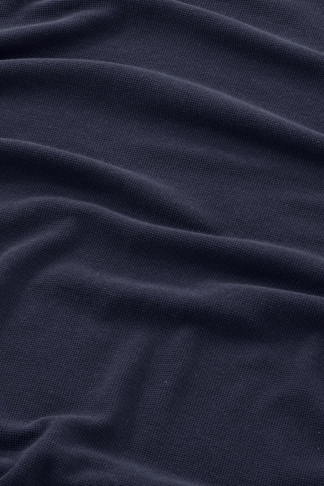 Clive - Waffle Knit Tee - Navy Blue