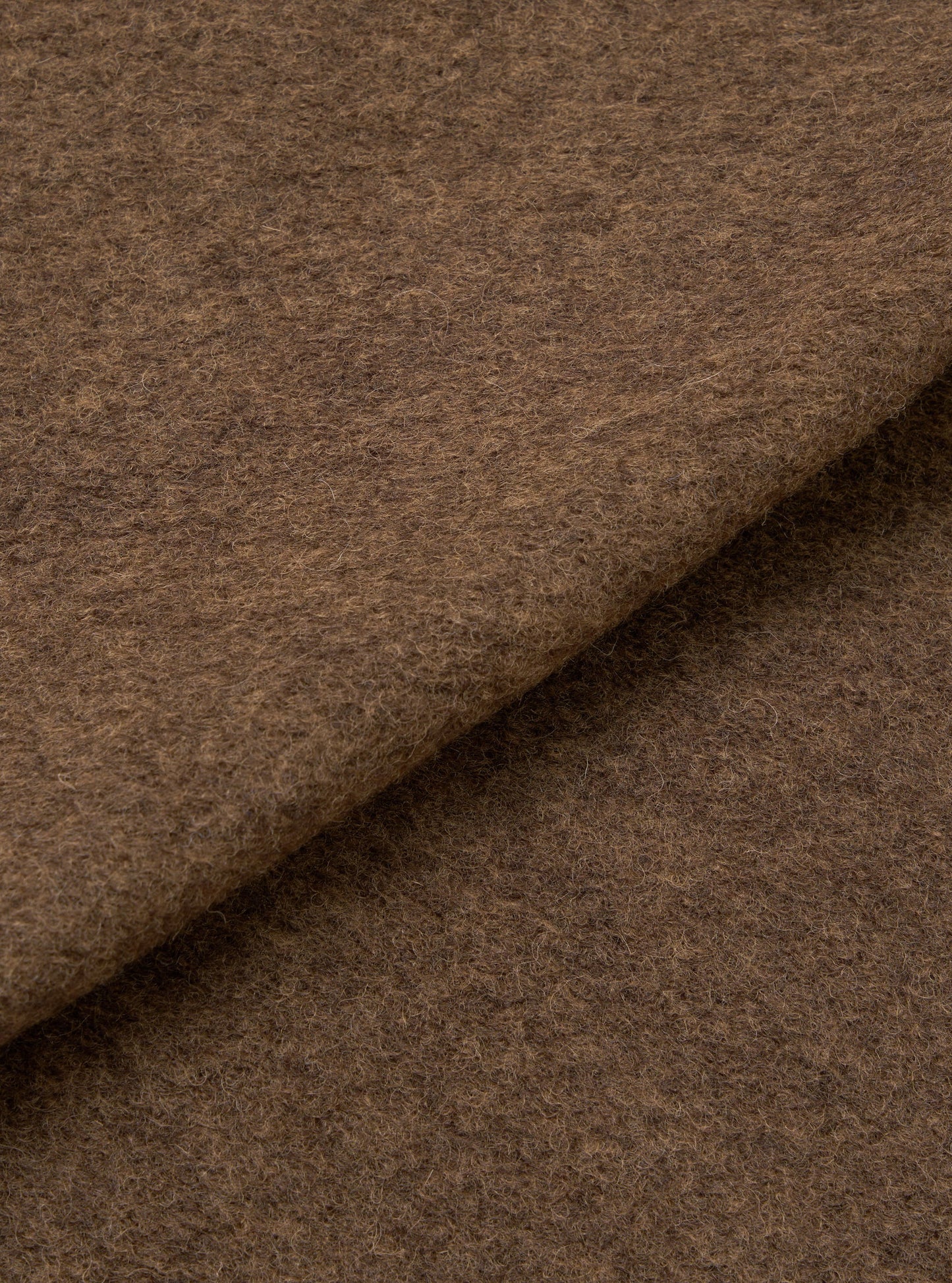 Wool Fleece Rams Jacket - Brown Marl