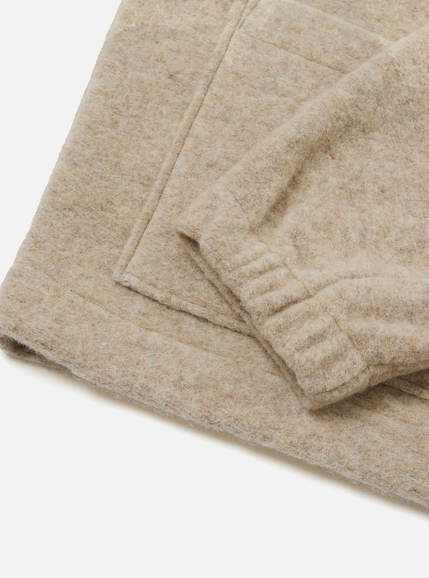 Wool Fleece Rams Jacket - Fawn