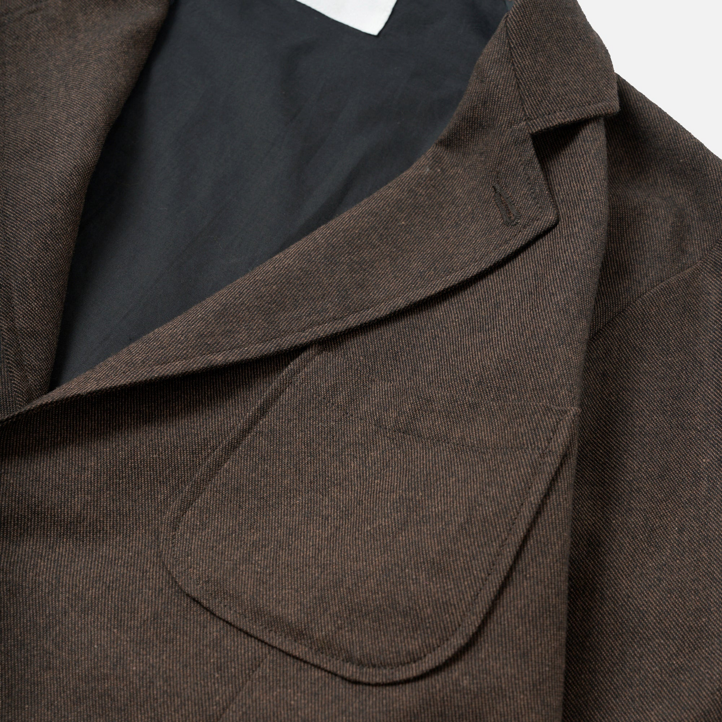 Recycled IT Tweed Two Button Jacket - Brown