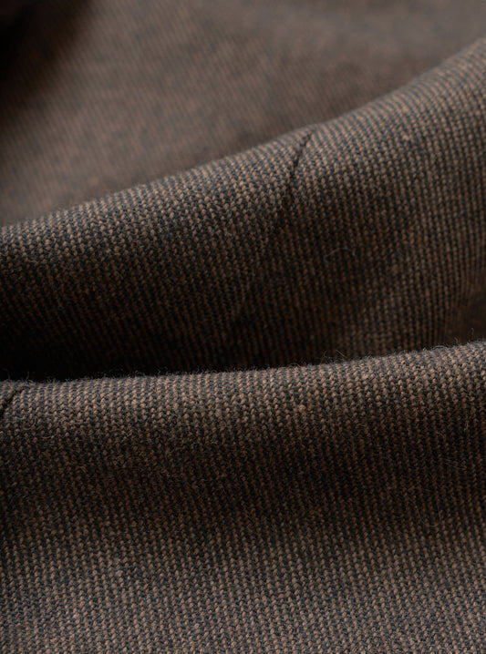 Recycled IT Tweed Two Button Jacket - Brown