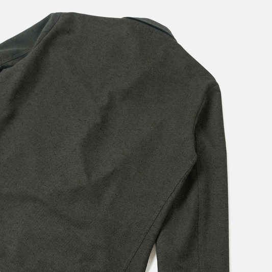 Recycled IT Tweed Two Button Jacket - Olive