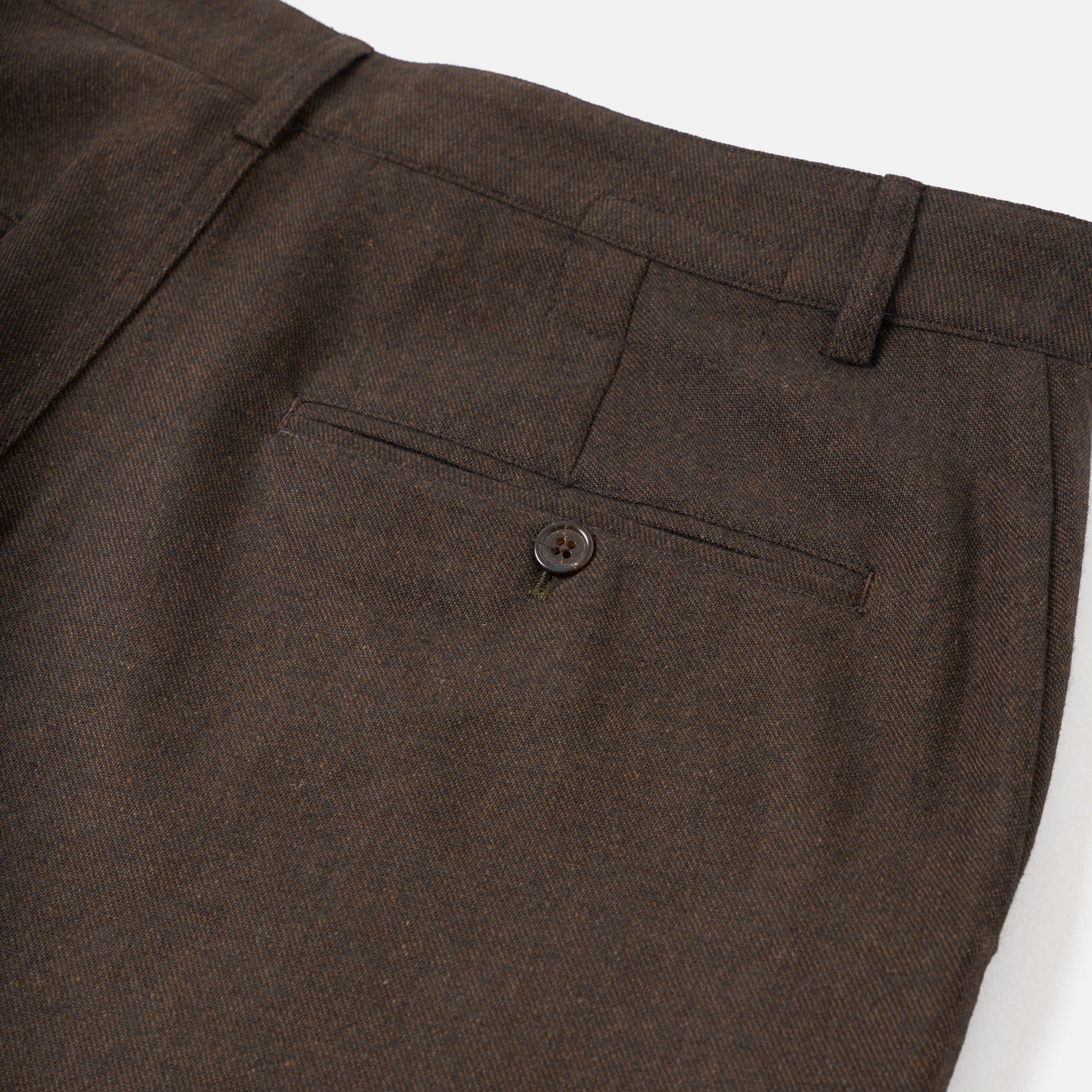 Universal Recycled IT Tweed Military Chino - Brown