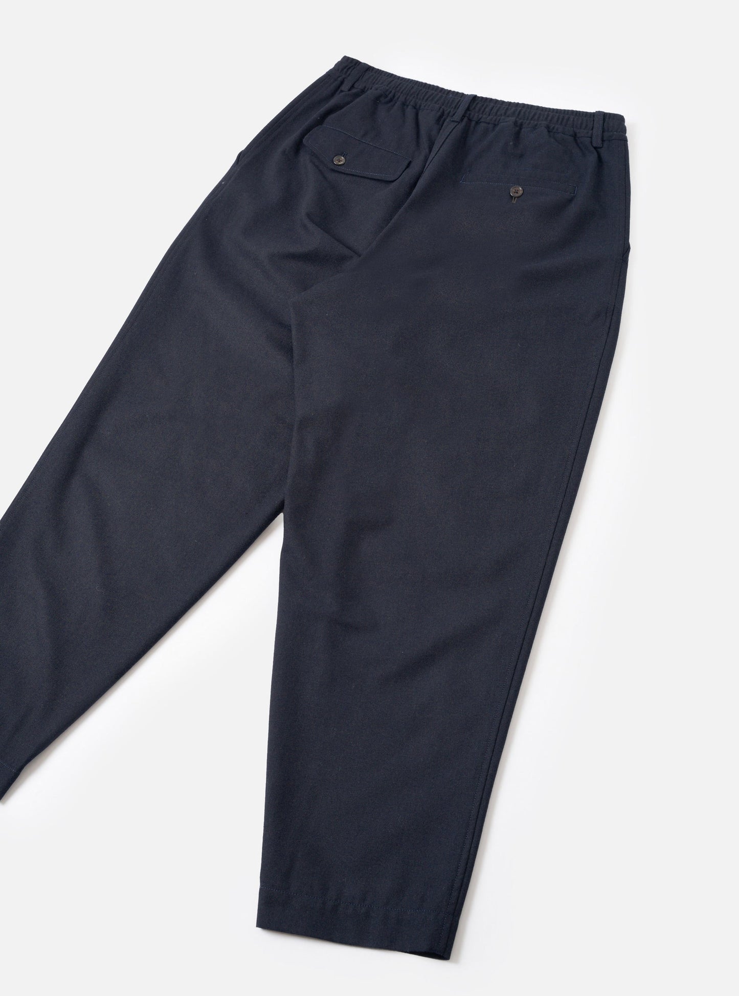 Recycled IT Tweed Pleated Track Pant - Navy