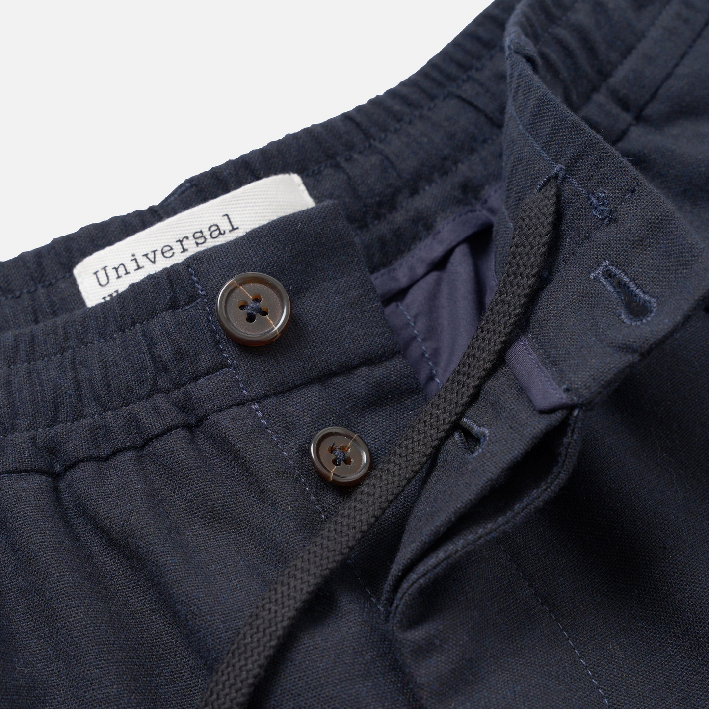 Recycled IT Tweed Pleated Track Pant - Navy