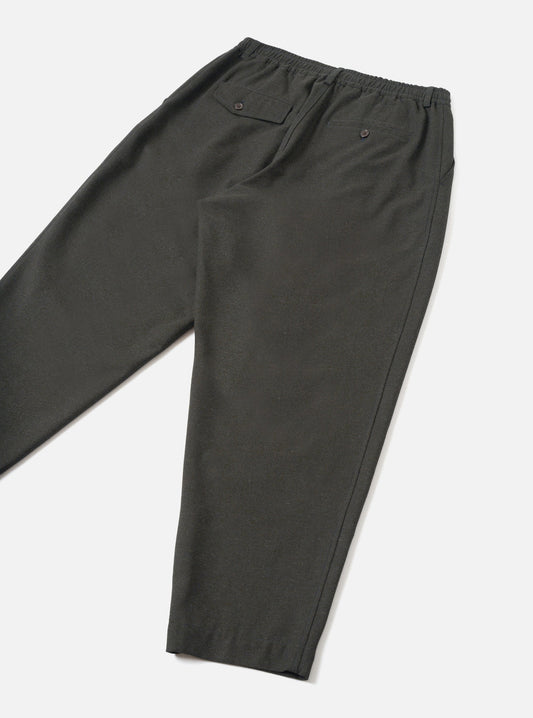 Recycled IT Tweed Pleated Track Pant - Olive