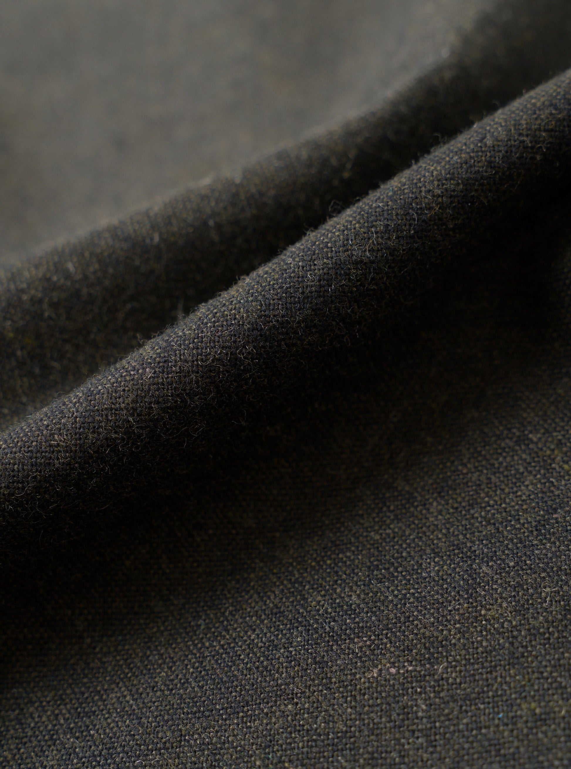 Universal Recycled IT Tweed Pleated Track Pant - Olive