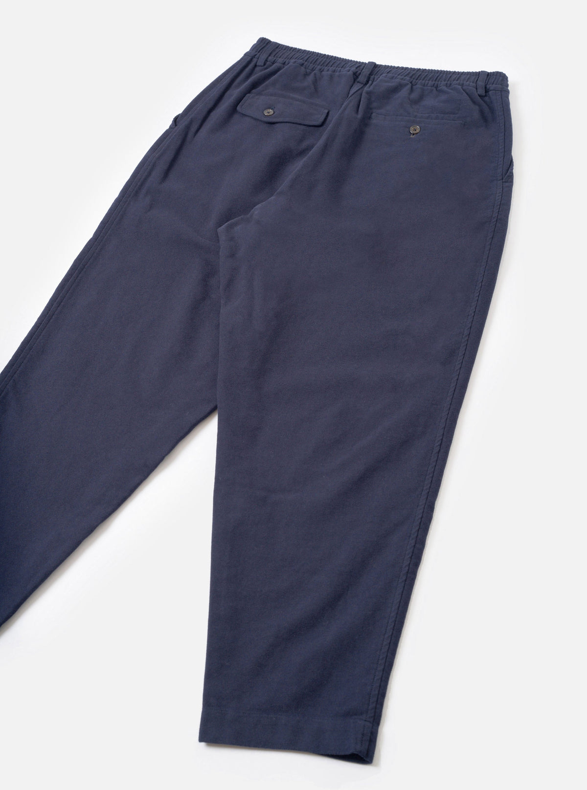 Universal Comfort Moleskin Pleated Track Pant - Navy