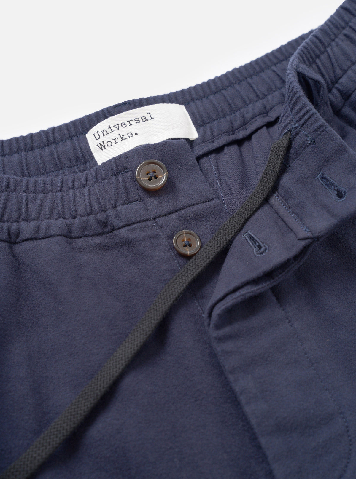 Universal Comfort Moleskin Pleated Track Pant - Navy