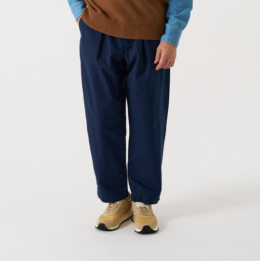 Micro Canvas Oxford Pant - Navy