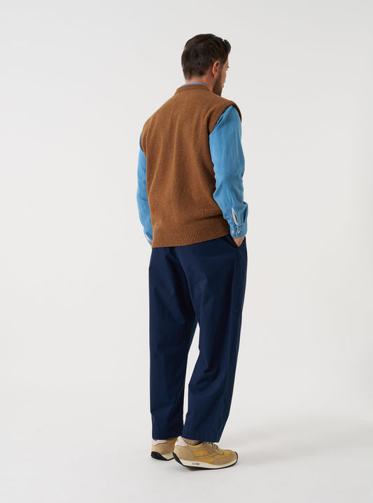 Micro Canvas Oxford Pant - Navy