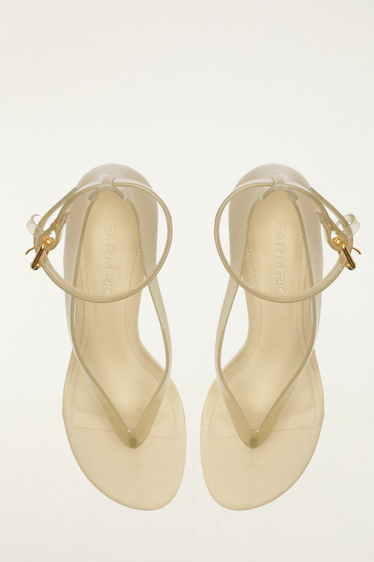 Jelly Heel Sandal - Latte