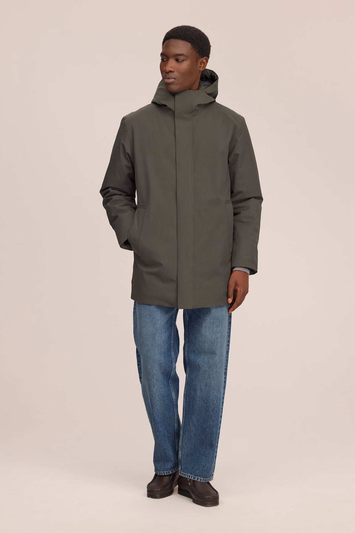 NN07 Blake Technical PrimaLoft® Hooded Jacket - Dark Army