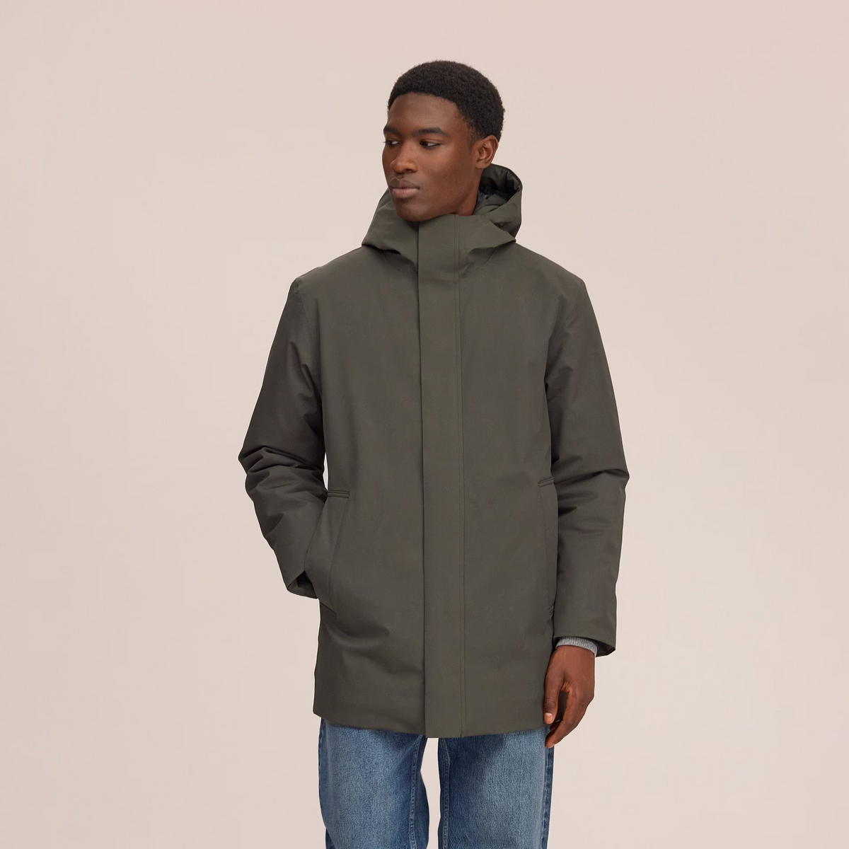 NN07 Blake Technical PrimaLoft® Hooded Jacket - Dark Army