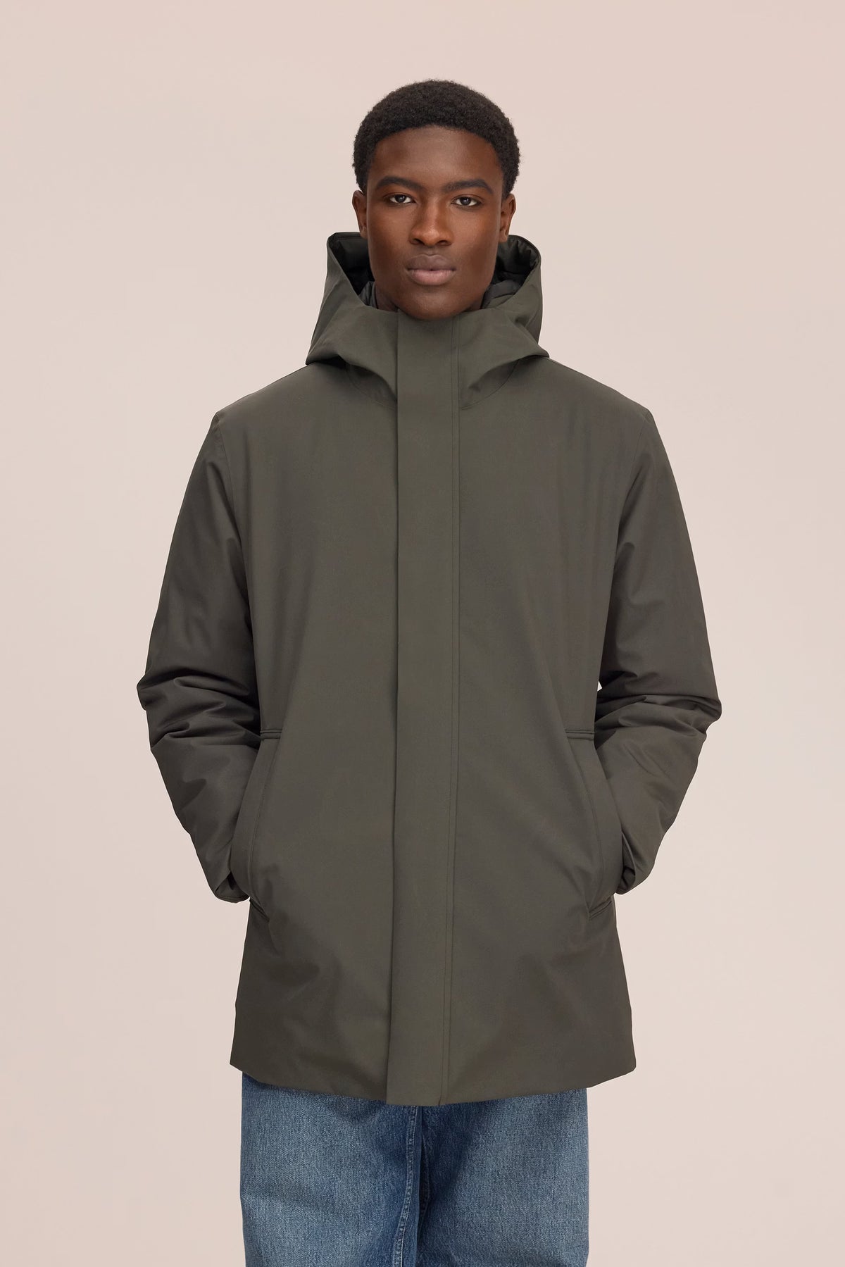 NN07 Blake Technical PrimaLoft® Hooded Jacket - Dark Army