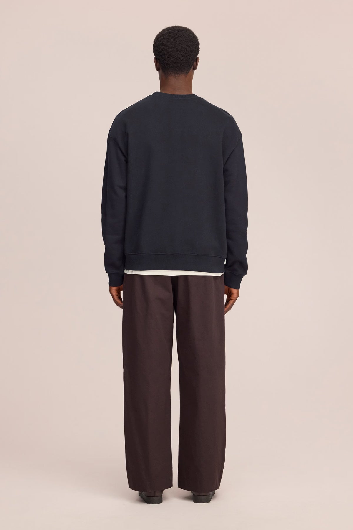 David Heavy Organic Cotton Sweatshirt - Black