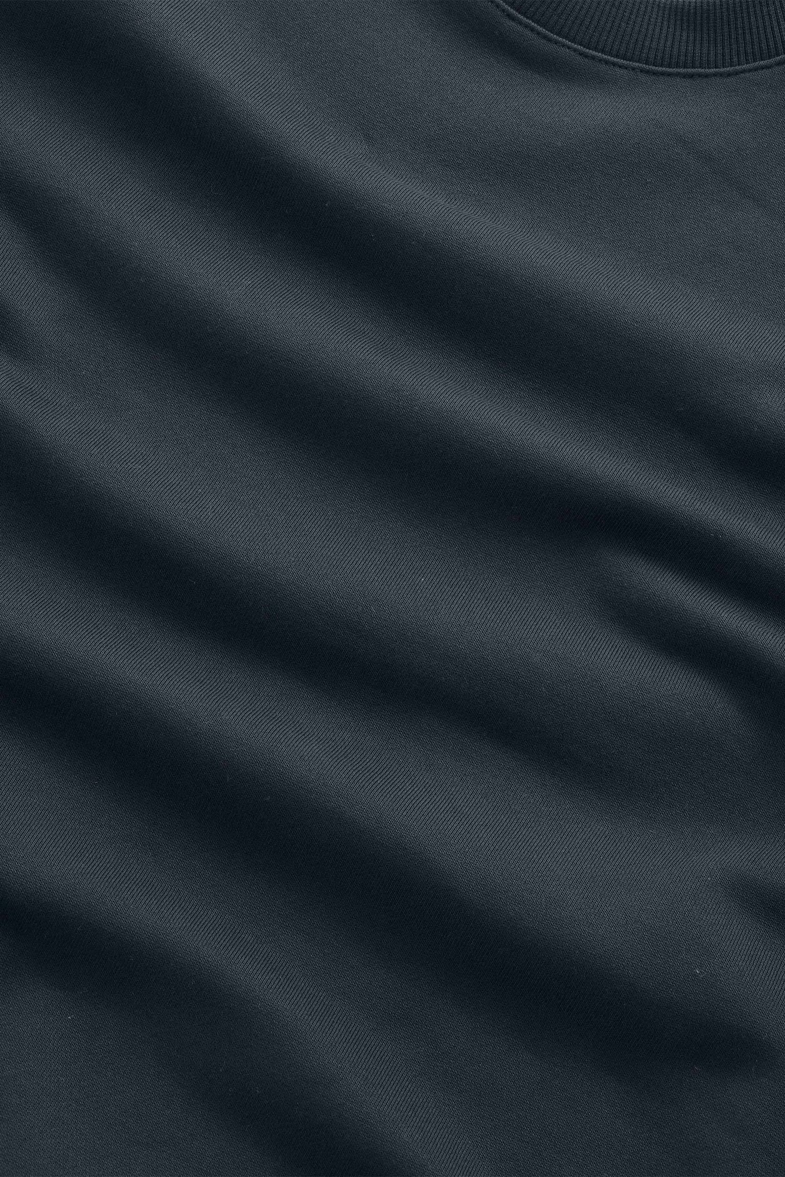 NN07 David Heavy Organic Cotton Crew Neck Sweatshirt - Navy Blue