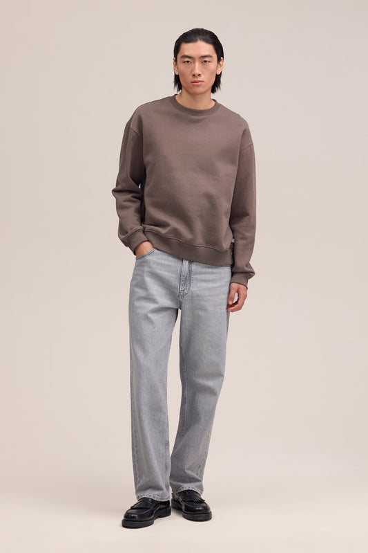 David Heavy Organic Cotton Crew Neck Sweatshirt - Mable Husk