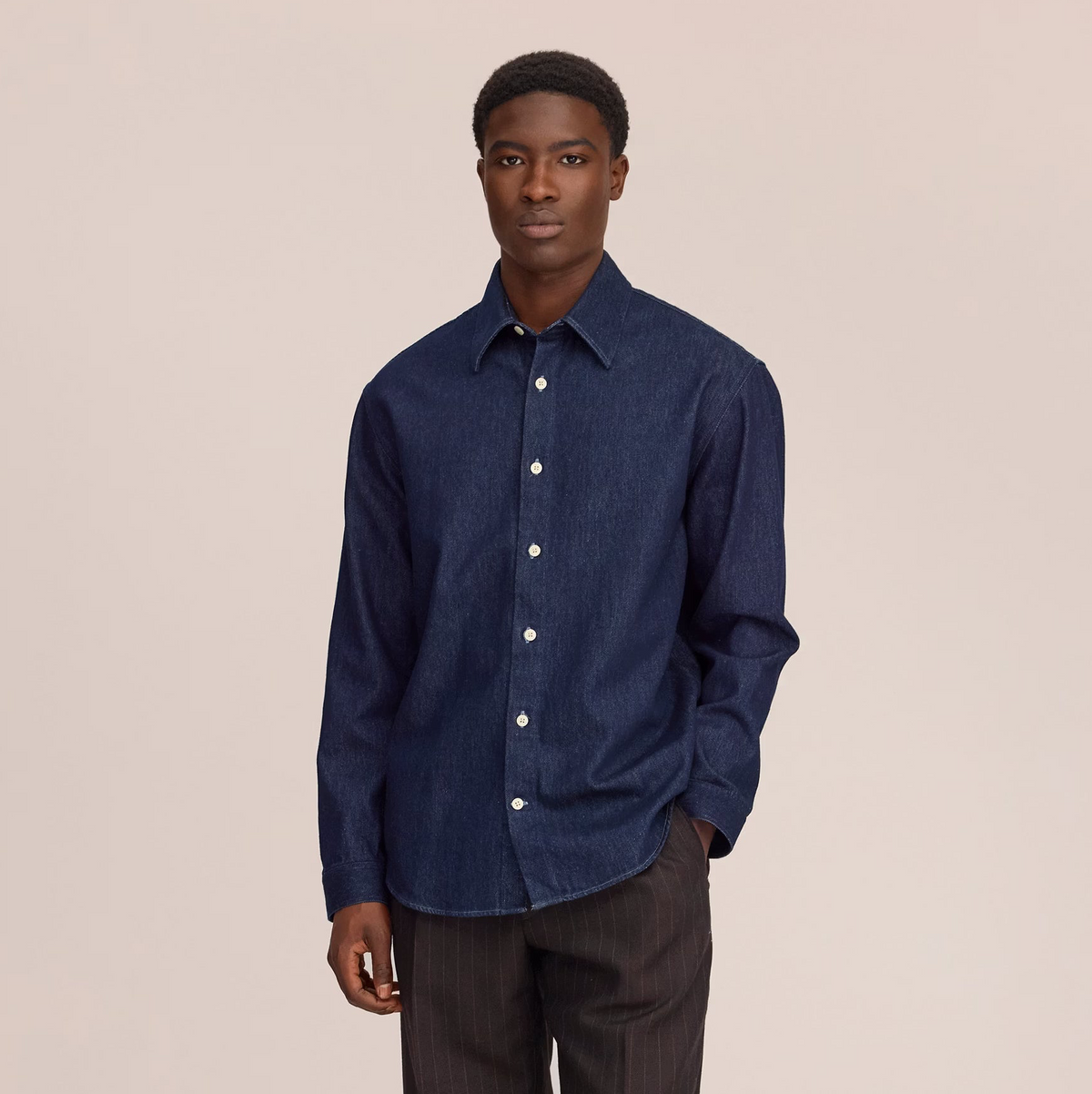 NN07 Casper Denim Overshirt - Dark Rinse Denim