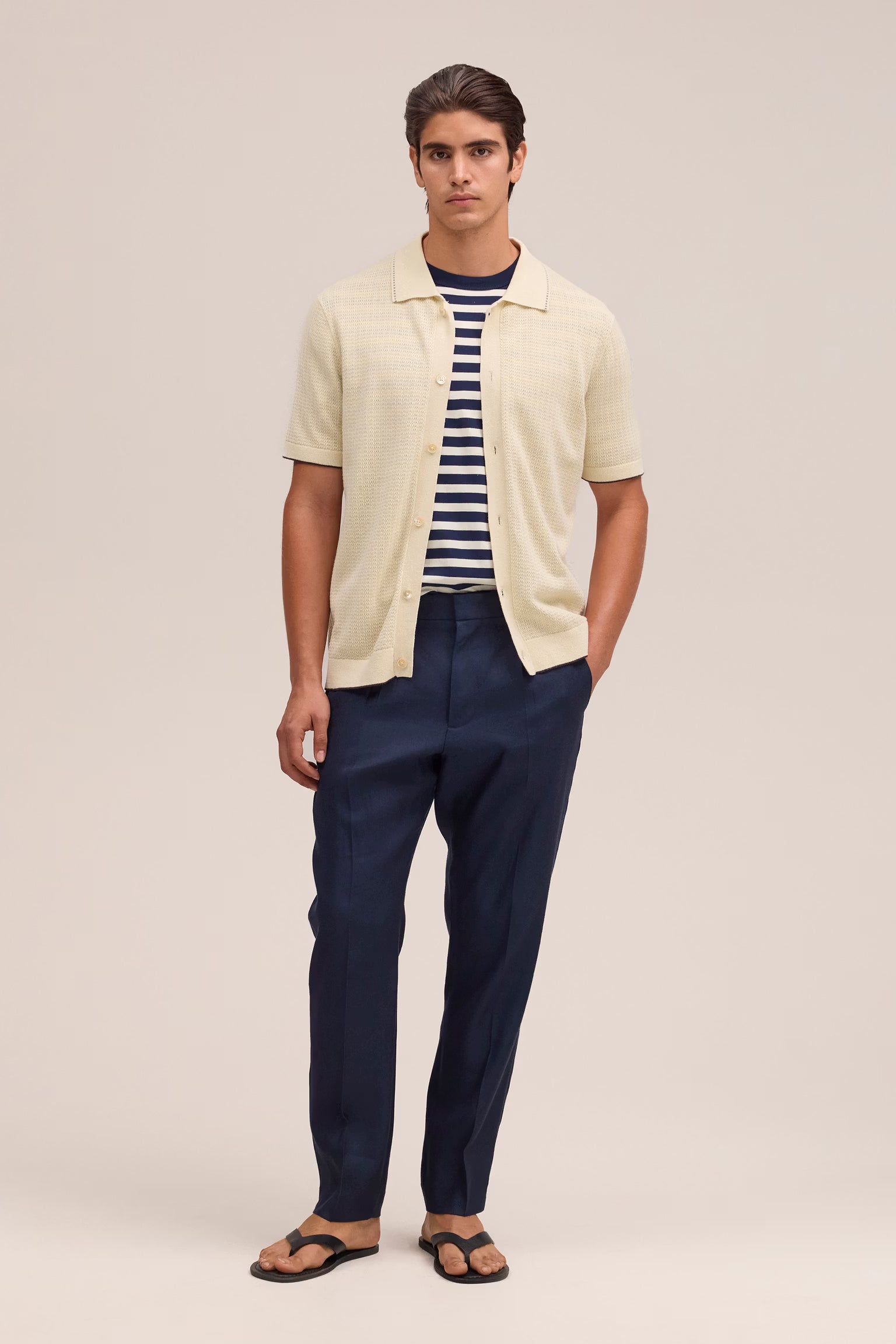 NN07 Bill Tapered Leg Regular Fit Trouser - Deep Navy