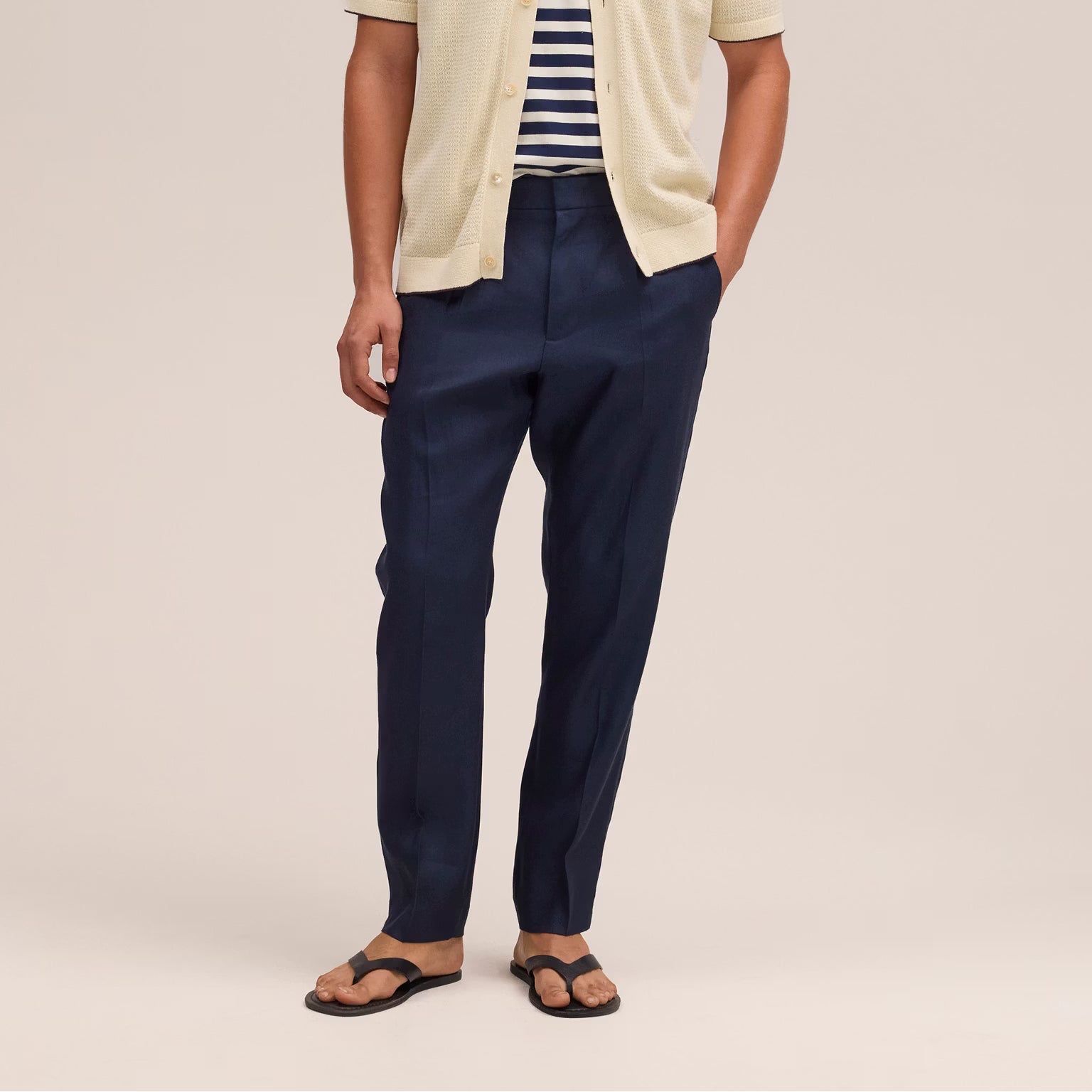 NN07 Bill Tapered Leg Regular Fit Trouser - Deep Navy