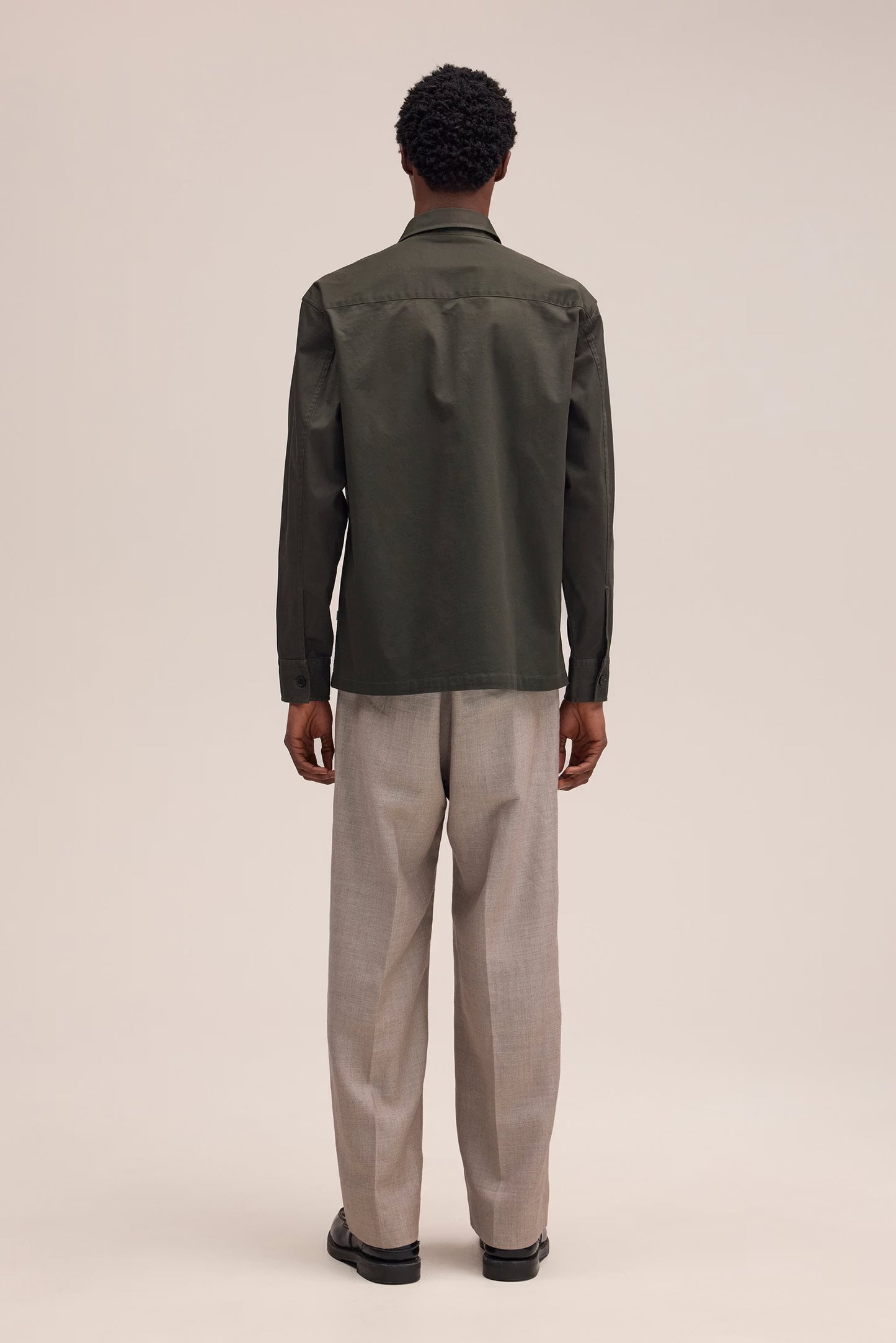 Freddy Cavalry Twill Overshirt - Dark Army