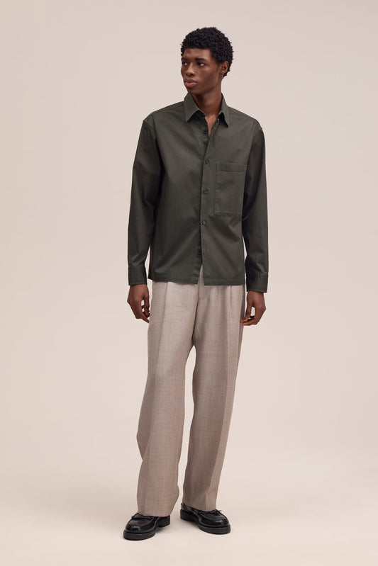 Freddy Cavalry Twill Overshirt - Dark Army