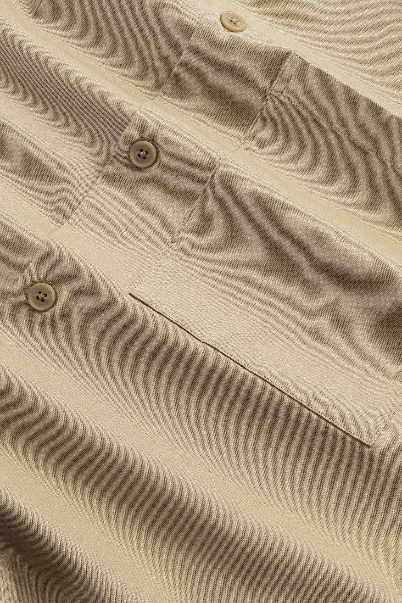 NN07 Freddy Cavalry Twill Overshirt - Desert Khaki