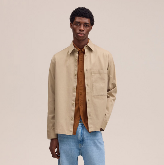 Freddy Cavalry Twill Overshirt - Desert Khaki